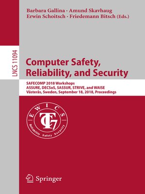 cover image of Computer Safety, Reliability, and Security